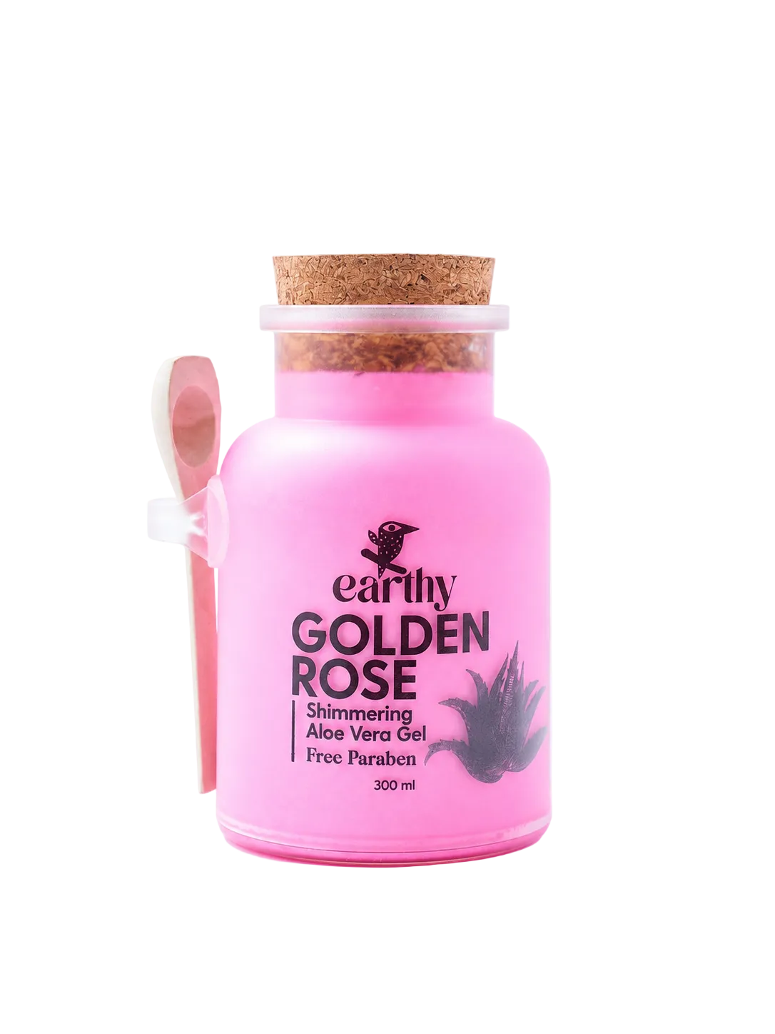 Shimmering aloevera gel Golden Rose