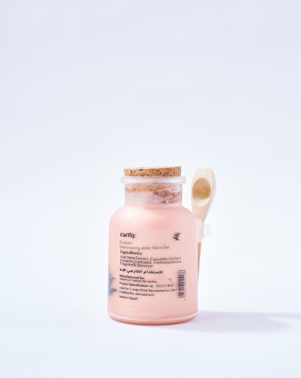 Shimmering aloevera gel Sunset