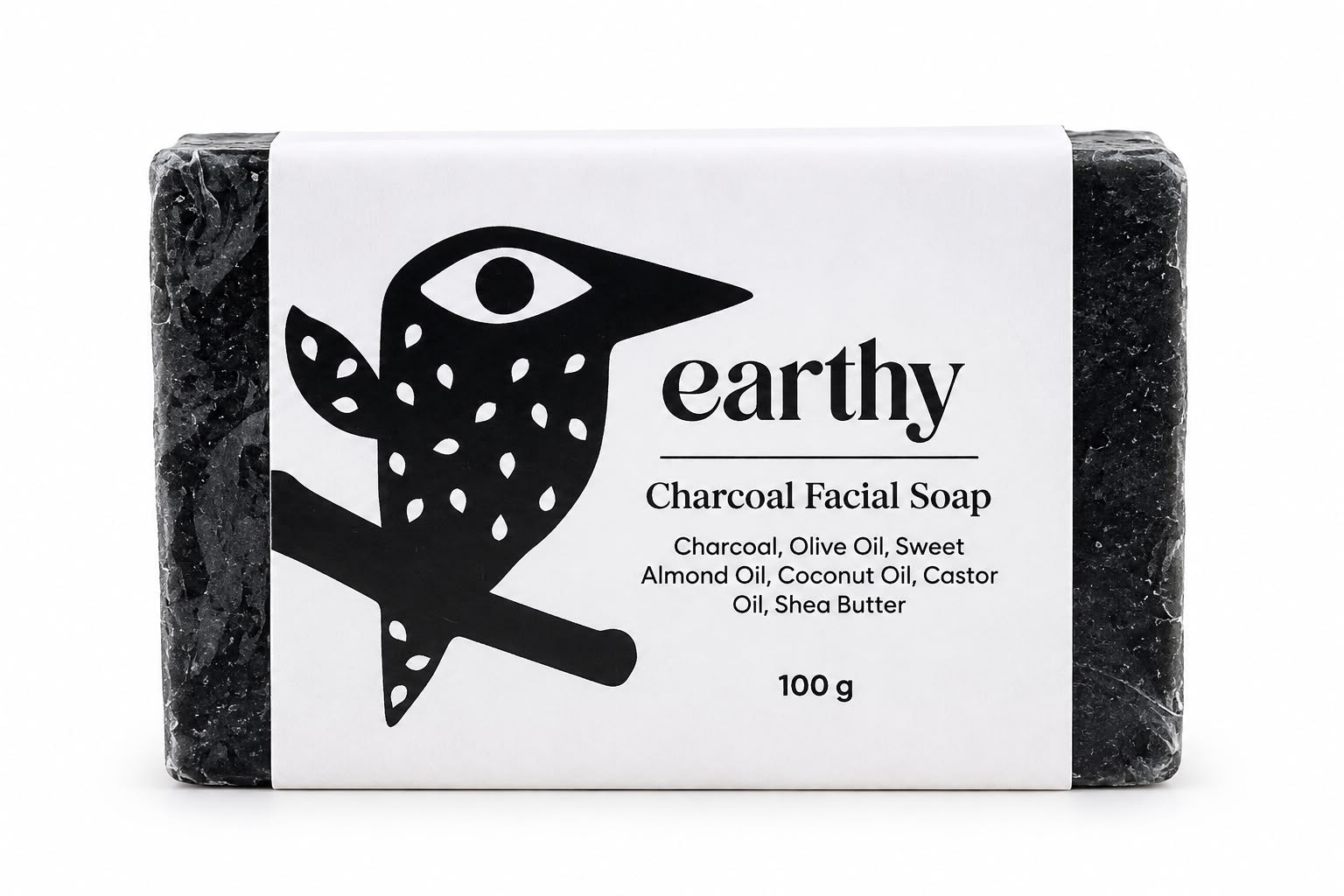 EARTHY Charcoal Facial Soap – 100gm